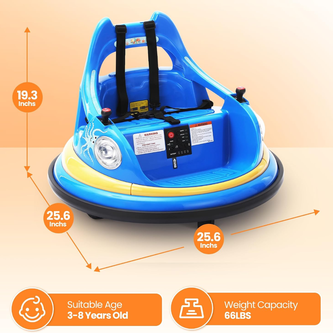 Electric Bumper Car for Kids with Remote Controller