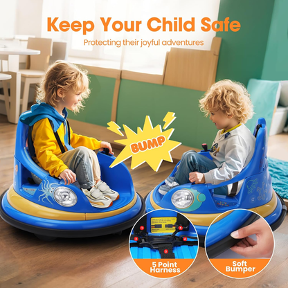 Electric Bumper Car for Kids with Remote Controller