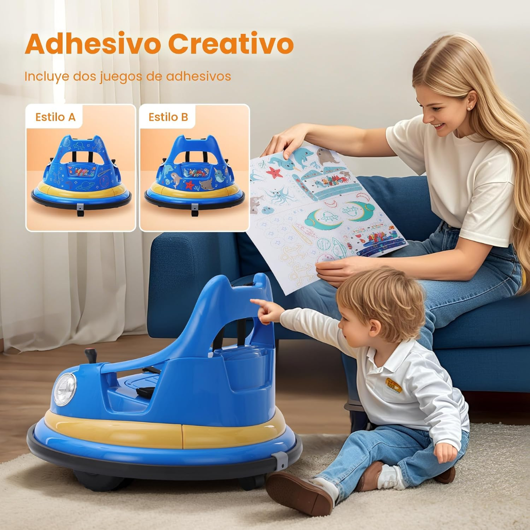 Electric Bumper Car for Kids with Remote Controller