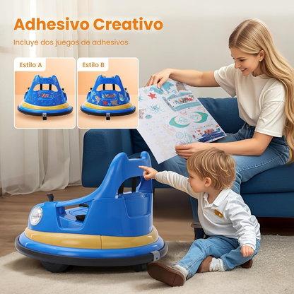 Electric Bumper Car for Kids with Remote Controller